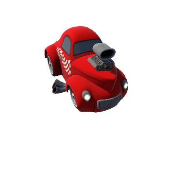 Cartoon Hot Rod MK3 red